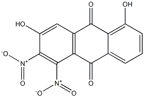 1,7-Dihydroxy-5,6-dinitroanthraquinone Structure