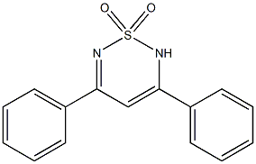 3,5-Diphenyl-2H-1,2,6-thiadiazine 1,1-dioxide 구조식 이미지