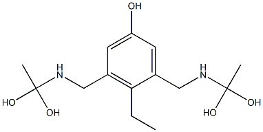 3,5-Bis[[(1,1-dihydroxyethyl)amino]methyl]-4-ethylphenol Structure