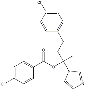 4-Chlorobenzoic acid 1-(1H-imidazol-1-yl)methyl-3-(4-chlorophenyl)propyl ester Structure