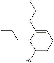 2,3-Dipropyl-3-cyclohexen-1-ol Structure