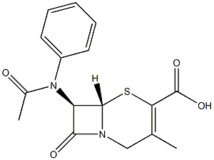 (7R)-7-(Phenylacetylamino)-3-methylcepham-3-ene-4-carboxylic acid 구조식 이미지