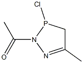 2-Acetyl-3-chloro-3,4-dihydro-5-methyl-2H-1,2,3-diazaphosphole Structure