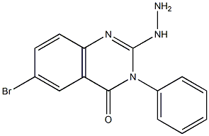 2-Hydrazino-3-phenyl-6-bromoquinazolin-4(3H)-one 구조식 이미지