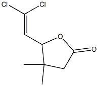 4,4-Dimethyl-5-(2,2-dichlorovinyl)tetrahydrofuran-2-one Structure