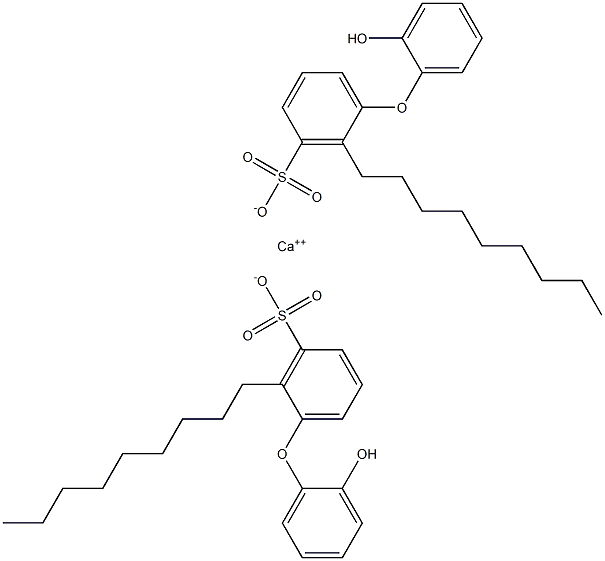 Bis(2'-hydroxy-2-nonyl[oxybisbenzene]-3-sulfonic acid)calcium salt Structure