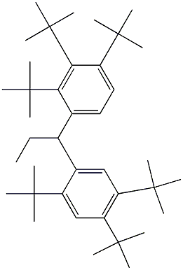 1-(2,3,4-Tri-tert-butylphenyl)-1-(2,4,5-tri-tert-butylphenyl)propane 구조식 이미지