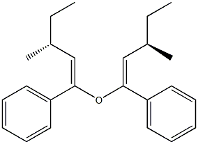 (-)-[(R)-sec-Butyl]1-phenylvinyl ether 구조식 이미지