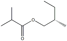 (+)-Isobutyric acid (S)-2-methylbutyl ester Structure