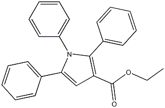 1,2,5-Triphenyl-1H-pyrrole-3-carboxylic acid ethyl ester 구조식 이미지