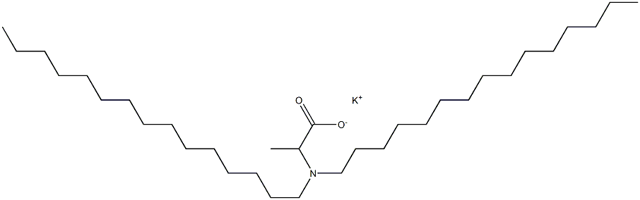 2-(Dipentadecylamino)propanoic acid potassium salt 구조식 이미지