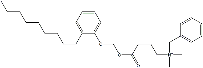 N,N-Dimethyl-N-benzyl-N-[3-[[(2-nonylphenyloxy)methyl]oxycarbonyl]propyl]aminium 구조식 이미지