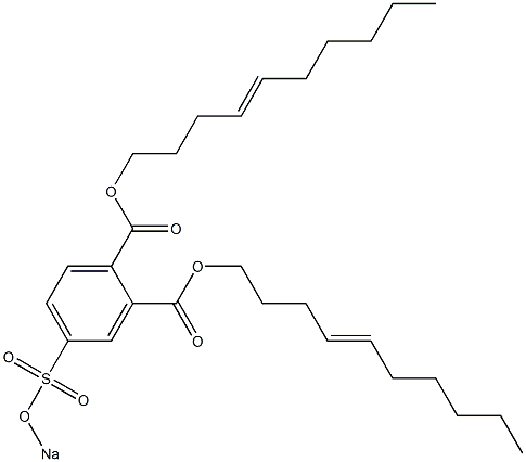 4-(Sodiosulfo)phthalic acid di(4-decenyl) ester Structure