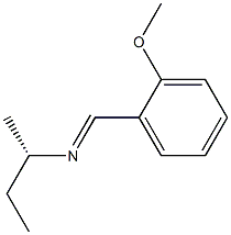 [S,(+)]-N-(o-Methoxybenzylidene)-1-methyl-1-propanamine 구조식 이미지