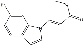 6-Bromo-1H-indole-1-acrylic acid methyl ester 구조식 이미지