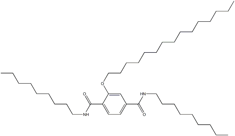 2-(Pentadecyloxy)-N,N'-dinonylterephthalamide 구조식 이미지