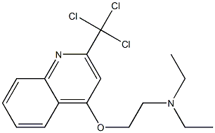 2-Trichloromethyl-4-(2-diethylaminoethoxy)quinoline Structure