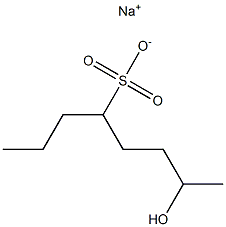 7-Hydroxyoctane-4-sulfonic acid sodium salt Structure