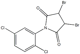 1-(2,5-Dichlorophenyl)-3,4-dibromopyrrolidine-2,5-dione 구조식 이미지