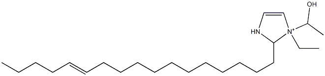 1-Ethyl-2-(12-heptadecenyl)-1-(1-hydroxyethyl)-4-imidazoline-1-ium 구조식 이미지