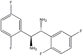 (1R,2S)-1,2-Bis(2,5-difluorophenyl)ethane-1,2-diamine 구조식 이미지