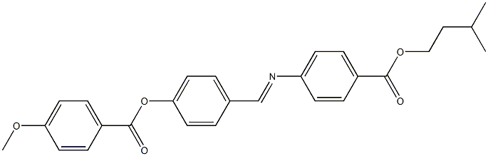 4-[4-(4-Methoxybenzoyloxy)benzylideneamino]benzoic acid isopentyl ester Structure