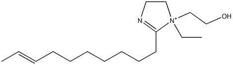 2-(8-Decenyl)-1-ethyl-1-(2-hydroxyethyl)-2-imidazoline-1-ium 구조식 이미지