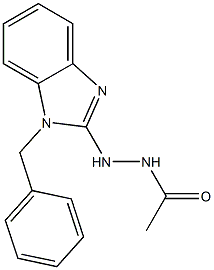 2-(1-Benzyl-1H-benzimidazol-2-yl)-1-acetylhydrazine 구조식 이미지