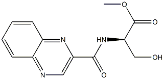 N-(2-Quinoxalinylcarbonyl)-D-serine methyl ester Structure