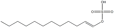 Sulfuric acid hydrogen 1-dodecenyl ester 구조식 이미지