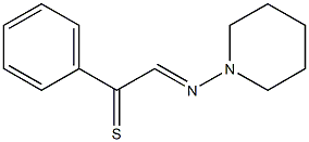 2-Piperidinoimino-1-phenylethanethione Structure