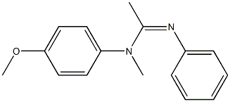 N1-Methyl-N2-phenyl-N1-(4-methoxyphenyl)acetamidine 구조식 이미지