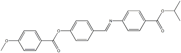 4-[4-(4-Methoxybenzoyloxy)benzylideneamino]benzoic acid isopropyl ester 구조식 이미지