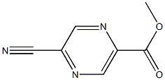 5-Methoxycarbonyl-2-pyrazinecarbonitrile 구조식 이미지