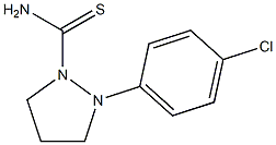 (Tetrahydro-2-(4-chlorophenyl)-1H-pyrazole)-1-carbothioamide 구조식 이미지