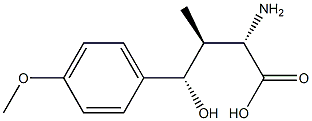 (2S,3S,4S)-2-Amino-4-hydroxy-4-(4-methoxyphenyl)-3-methylbutyric acid Structure