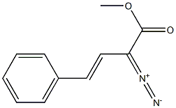 (E)-2-Diazo-4-phenyl-3-butenoic acid methyl ester 구조식 이미지