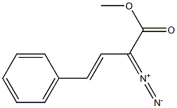 (E)-2-Diazo-4-phenyl-3-butenoic acid methyl ester Structure