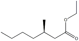 [R,(+)]-3-Methylheptanoic acid ethyl ester 구조식 이미지