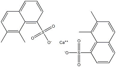 Bis(7,8-dimethyl-1-naphthalenesulfonic acid)calcium salt Structure