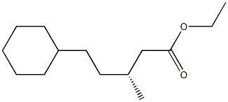 [R,(+)]-5-Cyclohexyl-3-methylvaleric acid ethyl ester 구조식 이미지