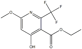 4-Hydroxy-6-methoxy-2-(trifluoromethyl)pyridine-3-carboxylic acid ethyl ester 구조식 이미지