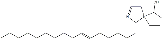 1-Ethyl-2-(6-hexadecenyl)-1-(1-hydroxyethyl)-3-imidazoline-1-ium 구조식 이미지