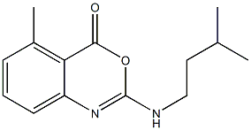 2-(3-Methylbutyl)amino-5-methyl-4H-3,1-benzoxazin-4-one Structure