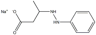3-(2-Phenylhydrazino)butyric acid sodium salt Structure