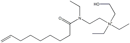 2-[N-Ethyl-N-(8-nonenoyl)amino]-N,N-diethyl-N-(2-hydroxyethyl)ethanaminium Structure