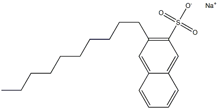 3-Decyl-2-naphthalenesulfonic acid sodium salt 구조식 이미지