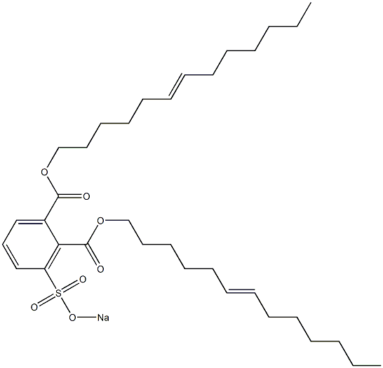 3-(Sodiosulfo)phthalic acid di(6-tridecenyl) ester Structure