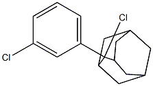 2-Chloro-2-(3-chlorophenyl)adamantane Structure