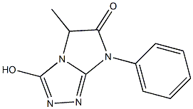 3-Hydroxy-5-methyl-7-phenyl-7H-imidazo[2,1-c]-1,2,4-triazol-6(5H)-one Structure